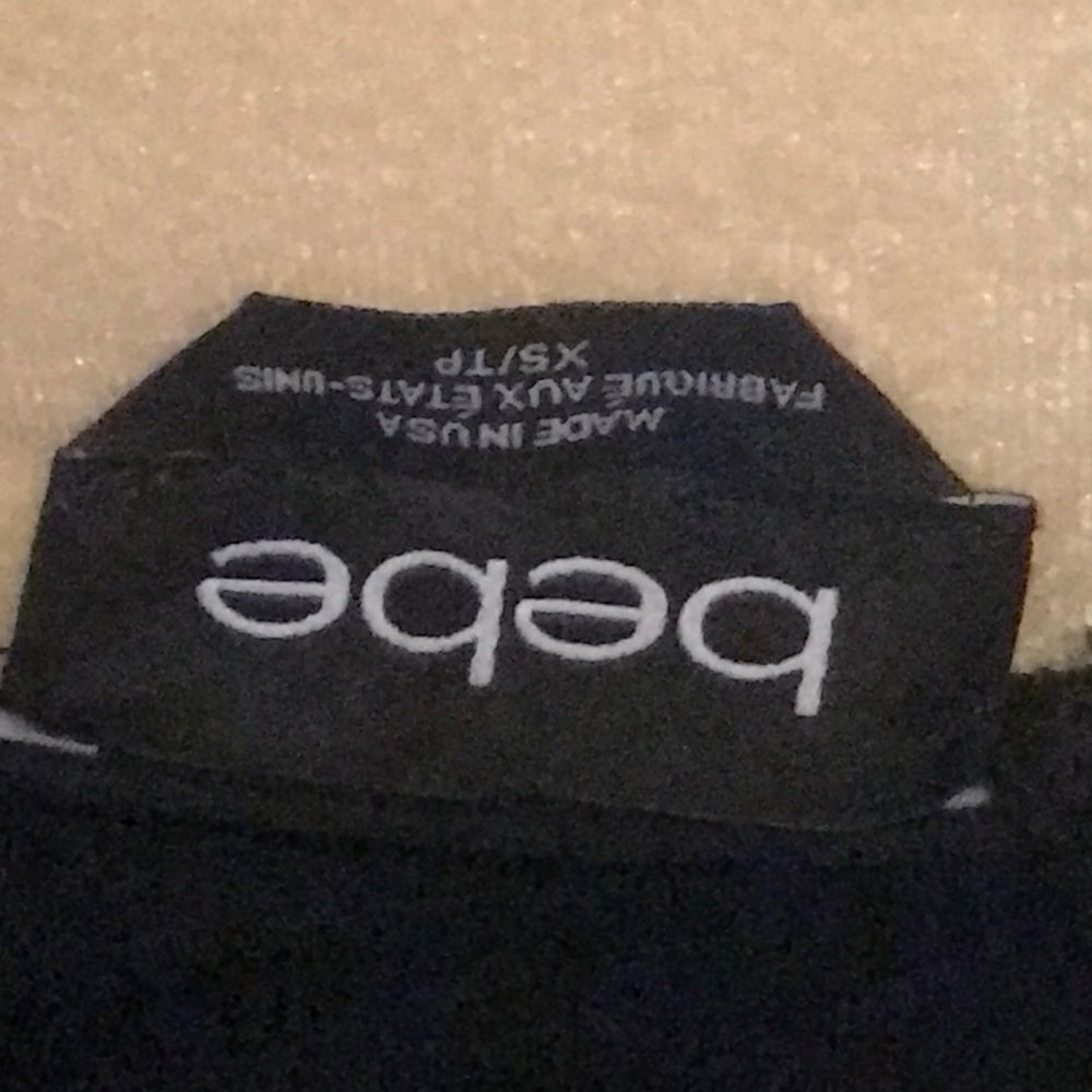 Bebe Black Blouse. - Picture 5 of 10